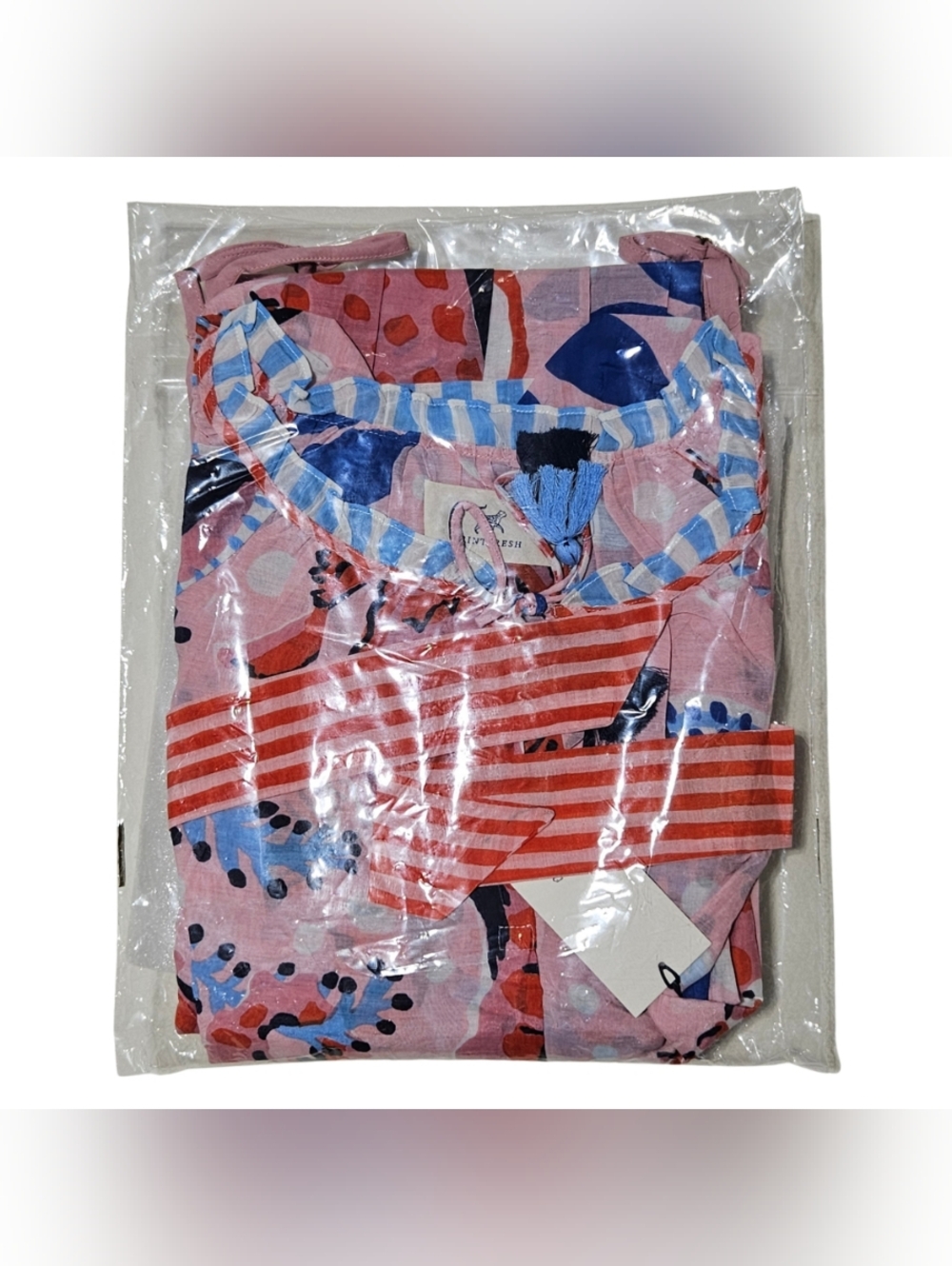 Printfresh Dress Small Vibrant Voyage Seahorse Haven Blush NWT